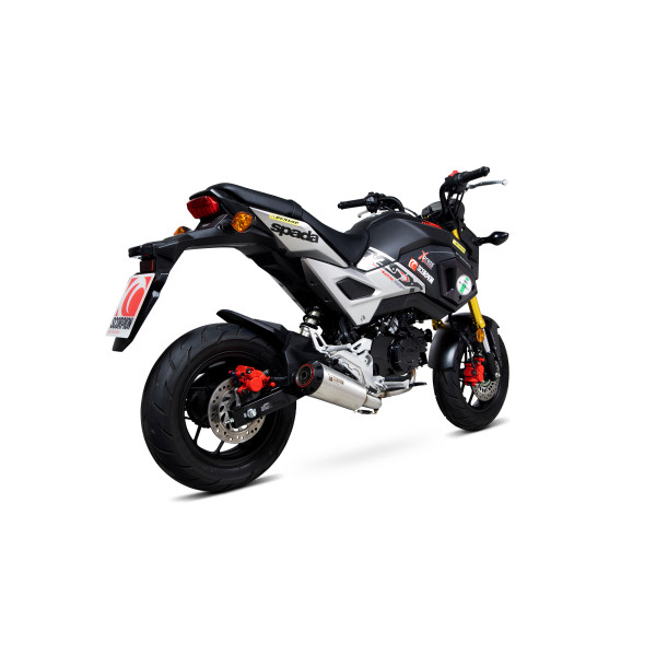 Scorpion Exhaust Honda MSX 125 2016 - 2020 Red Power Full System Brushed Stainless Steel Sleeve